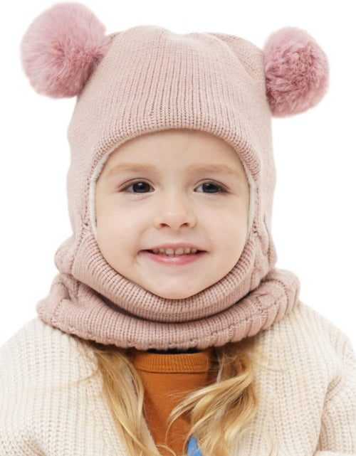 Load image into Gallery viewer, Baby Winter Hat Scarf Set, Unisex Infant Toddler Kids Hat Scarf

